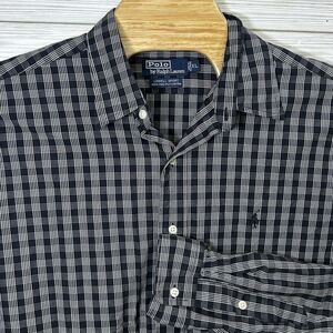 Polo Ralph Lauren Lowell Sport Button Up Shirt Plaid Cotton Men's Sz XLarge‎